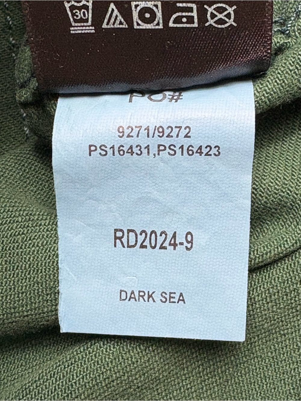 NWT Johnny Was x Sasson Sancere Straight Leg Jean Dark Sea Green Size 28 - Picture 14 of 16